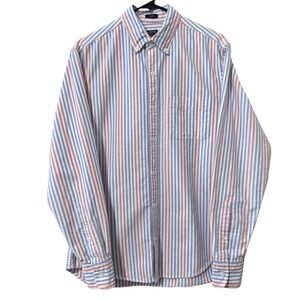 J Crew Flex Oxford Button Down Cotton Shirt Slim Fit - Pink / Blue / White